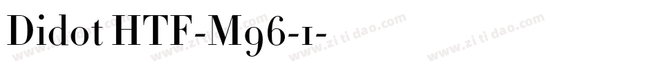 Didot HTF-M96-1字体转换
